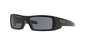 oakley gascan oo9014 sunglasses for men + vision group accessories bundle(matte black/grey (03-473), 61)