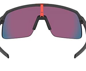 Oakley Men's OO9463A Sutro Lite Low Bridge Fit Rectangular Sunglasses, Matte Black/Prizm Road, 39 mm