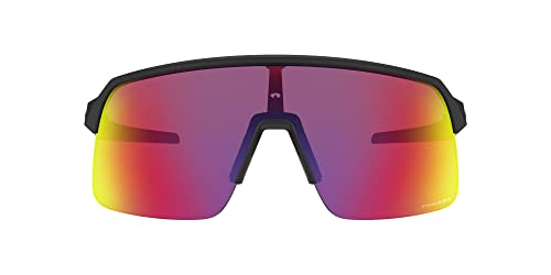 Oakley Men's OO9463A Sutro Lite Low Bridge Fit Rectangular Sunglasses, Matte Black/Prizm Road, 39 mm