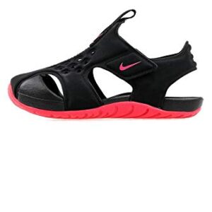 Nike Boy's Sunray Protect 2 (PS) Pre School Sandal Black/Racer Pink Size 3 M US