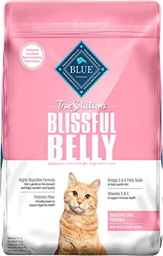 Blue True Solutions Blissful Belly Natural Digestive Care Adult Dry Cat Food, Chicken 11 lb (2 Pack)