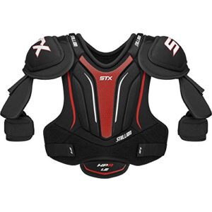 stx ice hockey hp sph2 sr 02 bk/rd stallion hpr 1.2 senior shoulder pad, medium, black/red