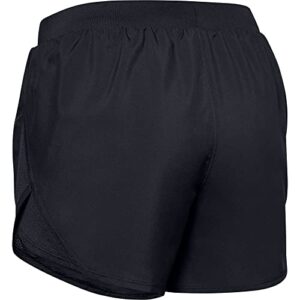 Under Armour Womens Fly By 2.0 Running Shorts , Black (001)/Black , Medium