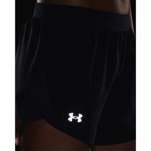 Under Armour Womens Fly By 2.0 Running Shorts , Black (001)/Black , Medium