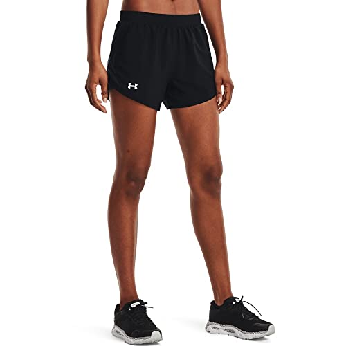 Under Armour Womens Fly By 2.0 Running Shorts , Black (001)/Black , Medium