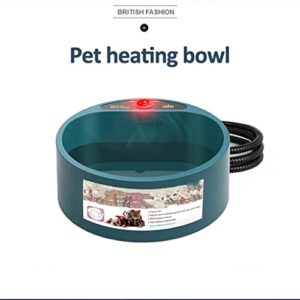 Pet Dog Bowl Food Winter Heating Feed Cage Constant Temperature 2L Bowls Feeder Products