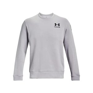 Under Armour Men's Standard Freedom Rival Terry Crew, (011) Mod Gray / / Black, Medium