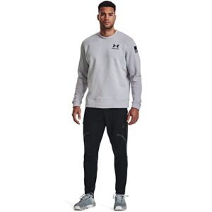 Under Armour Men's Standard Freedom Rival Terry Crew, (011) Mod Gray / / Black, Medium