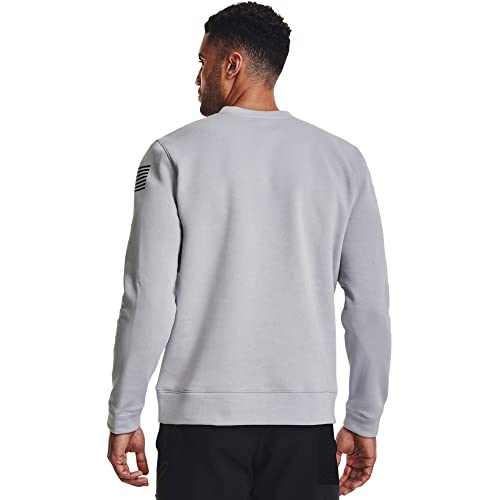 Under Armour Men's Standard Freedom Rival Terry Crew, (011) Mod Gray / / Black, Medium