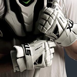 STX Lacrosse Cell 4 Gloves, White, Small