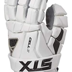 STX Lacrosse Cell 4 Gloves, White, Small