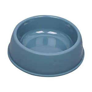 fuuie bowls for food and water solid color pet bowls candy-colored lightweight plastic single bowl small dog cat pet bowl pet feeding water tools (color : blue, size : small)