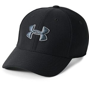 under armour boys’ blitzing 3.0 cap , black (001)/stealth gray , x-small/small