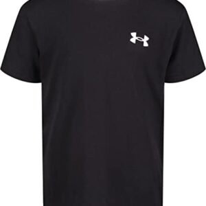 Under Armour Boys' Elite Short Sleeve T-Shirt, Black SP22, 6