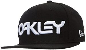 oakley mens mark ii novelty snap back baseball cap, blackout, one size us