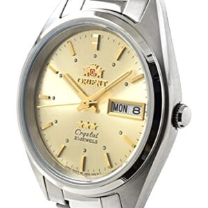 Orient TriStar Mens Classical Automatic Sunray Champagne Dial Watch AB00005C