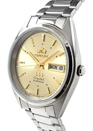 Orient TriStar Mens Classical Automatic Sunray Champagne Dial Watch AB00005C