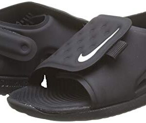 Nike Sunray Adjust 5 Kids Toddler Slide Sandal Aj9077-001 Size 9 Black/White