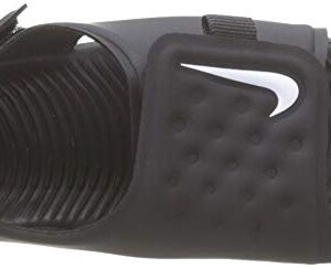 Nike Sunray Adjust 5 Kids Toddler Slide Sandal Aj9077-001 Size 9 Black/White