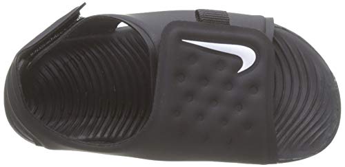 Nike Sunray Adjust 5 Kids Toddler Slide Sandal Aj9077-001 Size 9 Black/White