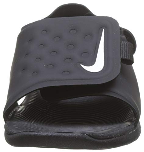 Nike Sunray Adjust 5 Kids Toddler Slide Sandal Aj9077-001 Size 9 Black/White