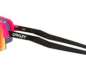 Oakley Men's OO9465 Sutro Lite Sweep Rectangular Sunglasses, Pink/Prizm Road, 39 mm