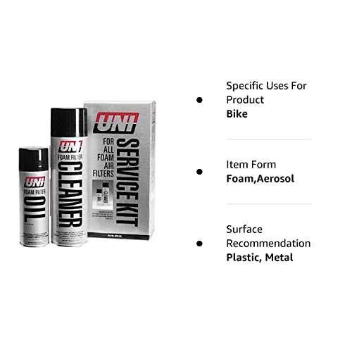 Uni Foam Filter Oil & Filter Cleaner Kit ATV Dirt Bike Chemical Cleaner UFM-400