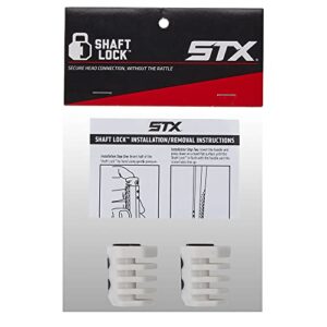 stx unisex adult sporting_goods lacrosse handle shaft lock, white/black, 1 us