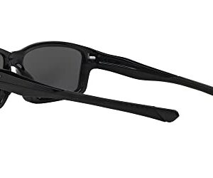 Oakley Men's OO9247 Chainlink Rectangular Sunglasses, Black Ink/Black Iridium Polarized, 57 mm