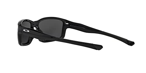 Oakley Men's OO9247 Chainlink Rectangular Sunglasses, Black Ink/Black Iridium Polarized, 57 mm