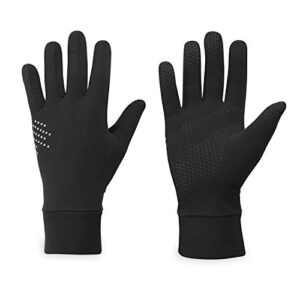 gaiam running gloves womens classic touchscreen compatible – lightweight winter running gear for women – walking, running, hiking, biking/cycling, workout, exercise/fitness (s/m)