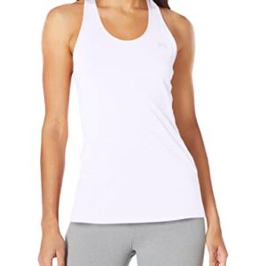 Under Armour Women's Tech Solid Tank Top , White (100)/Metallic Silver, Small