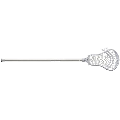 STX Lacrosse Stallion 300 Junior Stick, White/White/Platinum