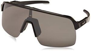 oakley men’s oo9463 sutro lite rectangular sunglasses, matte black/prizm black, 39 mm