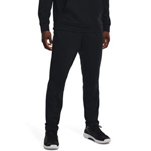 under armour mens armourfleece straight leg pant , (001) black / / black , large