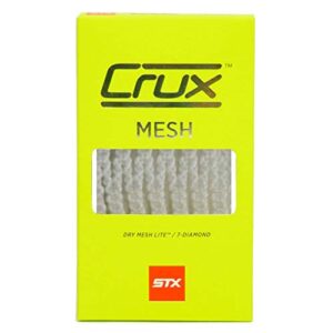 stx crux mesh women’s lacrosse mesh stringing piece white