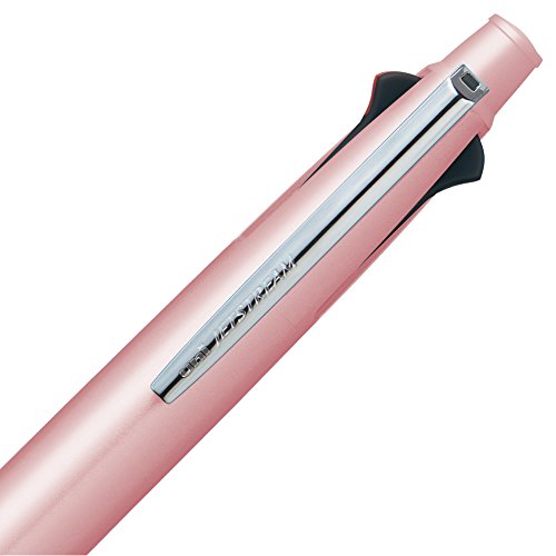uni Jetstream Multi Function Pen, 4 Color Ballpoint Pen,Light Pink Barrel (MSXE510005.51)