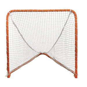 stx lacrosse folding backyard lacrosse goal, orange, 4 x 4-feet