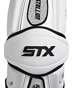 PD AGS5 03 WE/XX STX Lacrosse Stallion 500 Arm Guard, White, Large