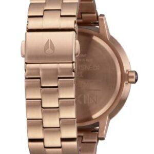 NIXON Kensington A099 - Rose Gold/Olive Sunray - 50m Water Resistant Women's Analog Classic Watch (37mm Watch Face, 16mm Stainless Steel Band)