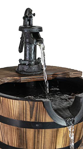 Sun-Ray 412001 Two Tiered Country Fountain, Brown