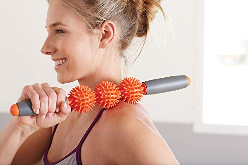 Gaiam Restore 05-58255 Pressure Point Muscle Roller Massage Stick (Colors may vary)