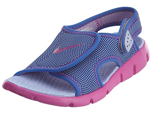 Nike Sunray Adjust 4 Boys (GS/PS) Shoes Hydrangeas/Comet Blue/Pink 386520-504 (3 M US)