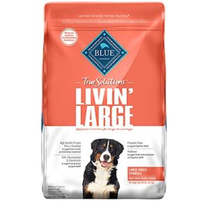 blue buffalo true solutions livin’ large natural large breed adult dry dog food, chicken 24-lb