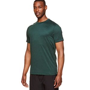 Gaiam Men's Athletic Yoga T-Shirt - Moisture Wicking Gym Training and Workout Shirt - Everyday Pine Grove Heather, Small