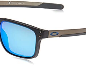 Oakley Men's OO9384 Holbrook Mix Rectangular Sunglasses, Steel/Prizm Sapphire Iridium Polarized, 57 mm