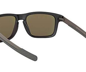 Oakley Men's OO9384 Holbrook Mix Rectangular Sunglasses, Steel/Prizm Sapphire Iridium Polarized, 57 mm