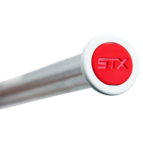 STX Lacrosse Elite Handle End Cap, 2-Pack - White/Red