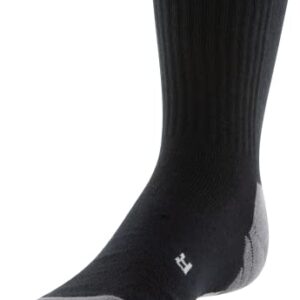 Under Armour Adult Team Crew Socks, 1-Pair , Black/Graphite/White , Large