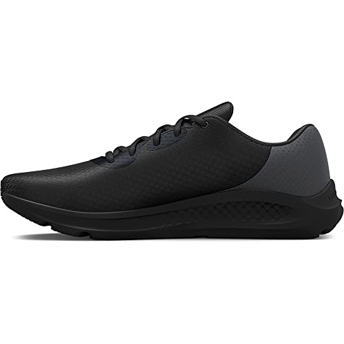 Under Armour Men's Charged Pursuit 3 Running Shoe, Black (002)/Black, 10 X-Wide